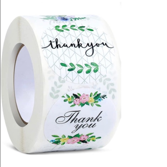 100 ~1.5β Thank You Boutique Stickers πππ 2 Rolls For $16 (Bundle & Save) - Picture 8 of 12